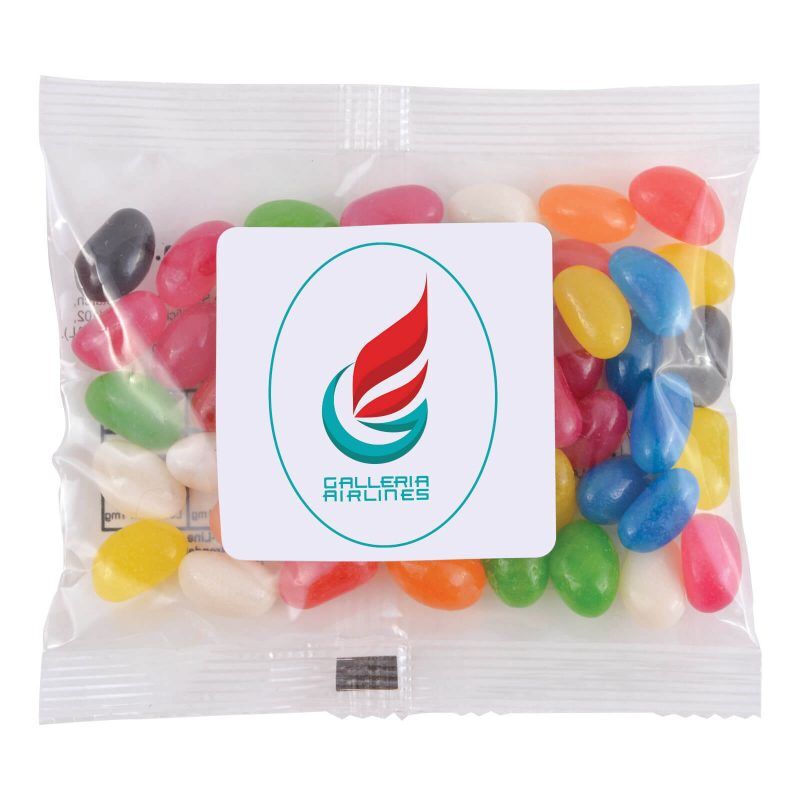 Assorted and Corporate Colour Mini Jelly Beans in Cello Bags