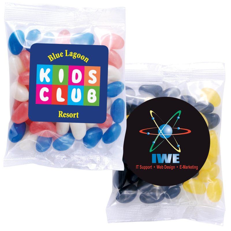 Assorted or Corporate Colour Mini Jelly Beans in Cello Bags - Image 2
