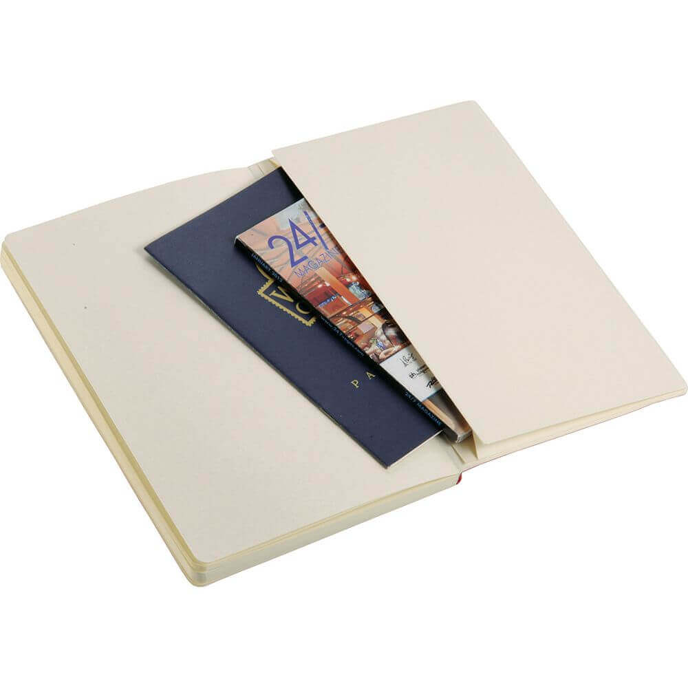 Pedova Soft Bound JournalBook - Red open